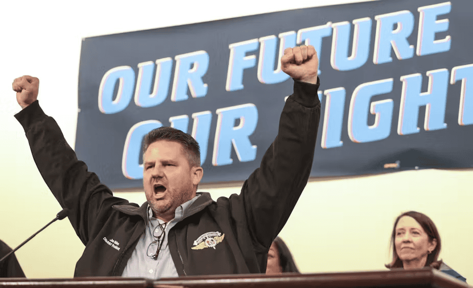 Boeing workers secure big gains after strike, but the future for organized labor under Trump is uncertain 2 boeing workers secure big gains after strike but the future for organized labor under trump is uncertain 02